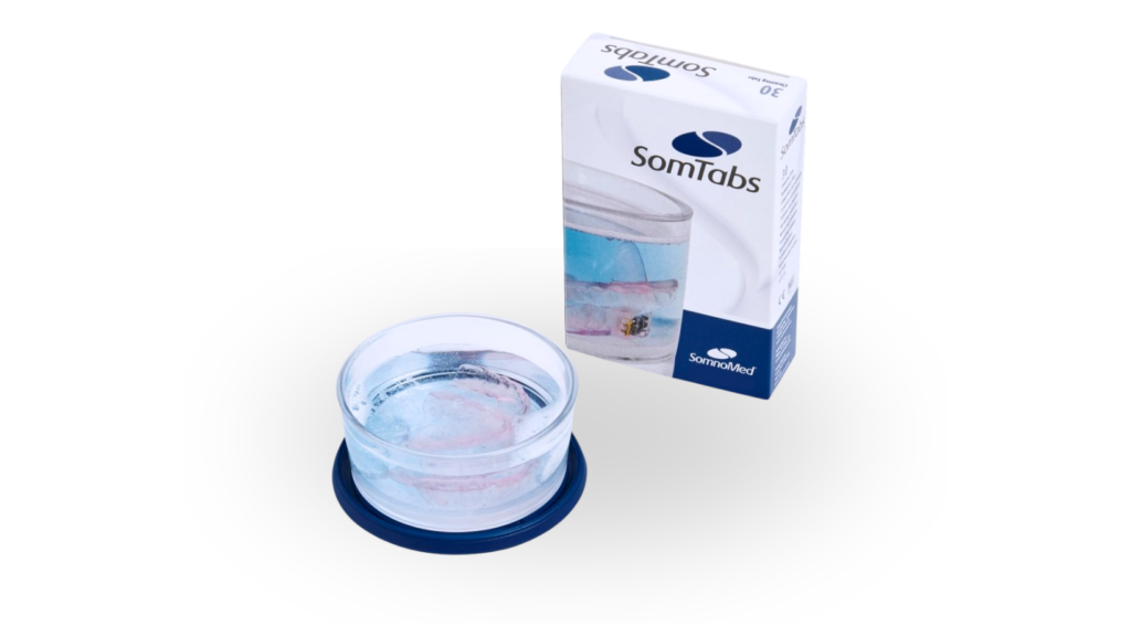 Comprimés nettoyants SomTabs pour votre gouttière SomnoDent